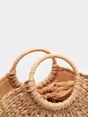 Соломенная сумка Дива крупной вязки