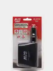 Разветвитель прикуривателя 12/24V (на 3 выхода + USB) AVS