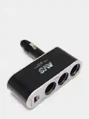 Разветвитель прикуривателя 12/24V (на 3 выхода + USB) AVS