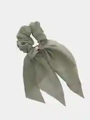 Оливковый резинка с лентой и кольцом