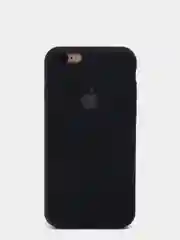 Черный cиликоновый кейс для iPhone 6, 6s, низ закрыт