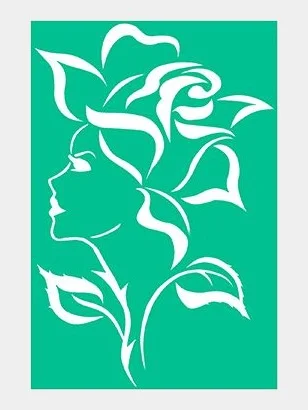 Темно-синий хна для тату / Трафарет / Многоразовые Трафареты для временных тату хной