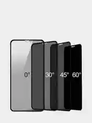 Защитное стекло "Антишпион", для iPhone (Айфон) 11, 15, XR, 12, 13, 14 Pro Max