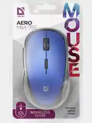 Синий беспроводная мышь Defender Aero 6D, бесшумная, синяя