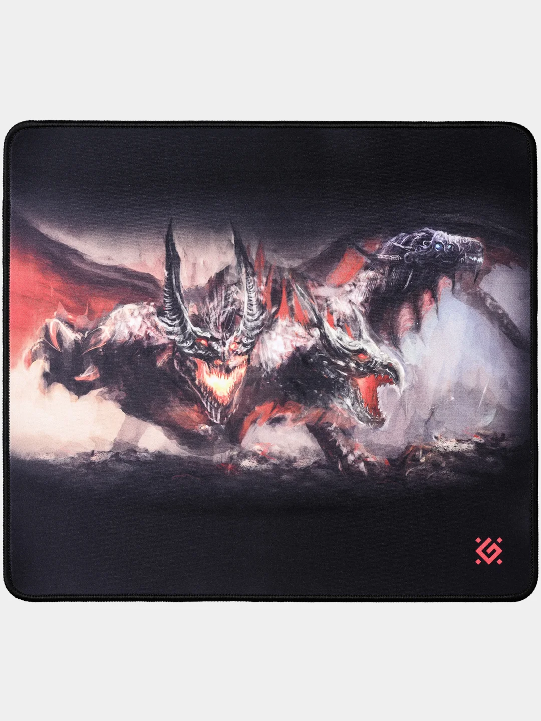 Черный игровой коврик для мыши Defender Cerberus XXL 400x355x3 мм, ткань + резина
