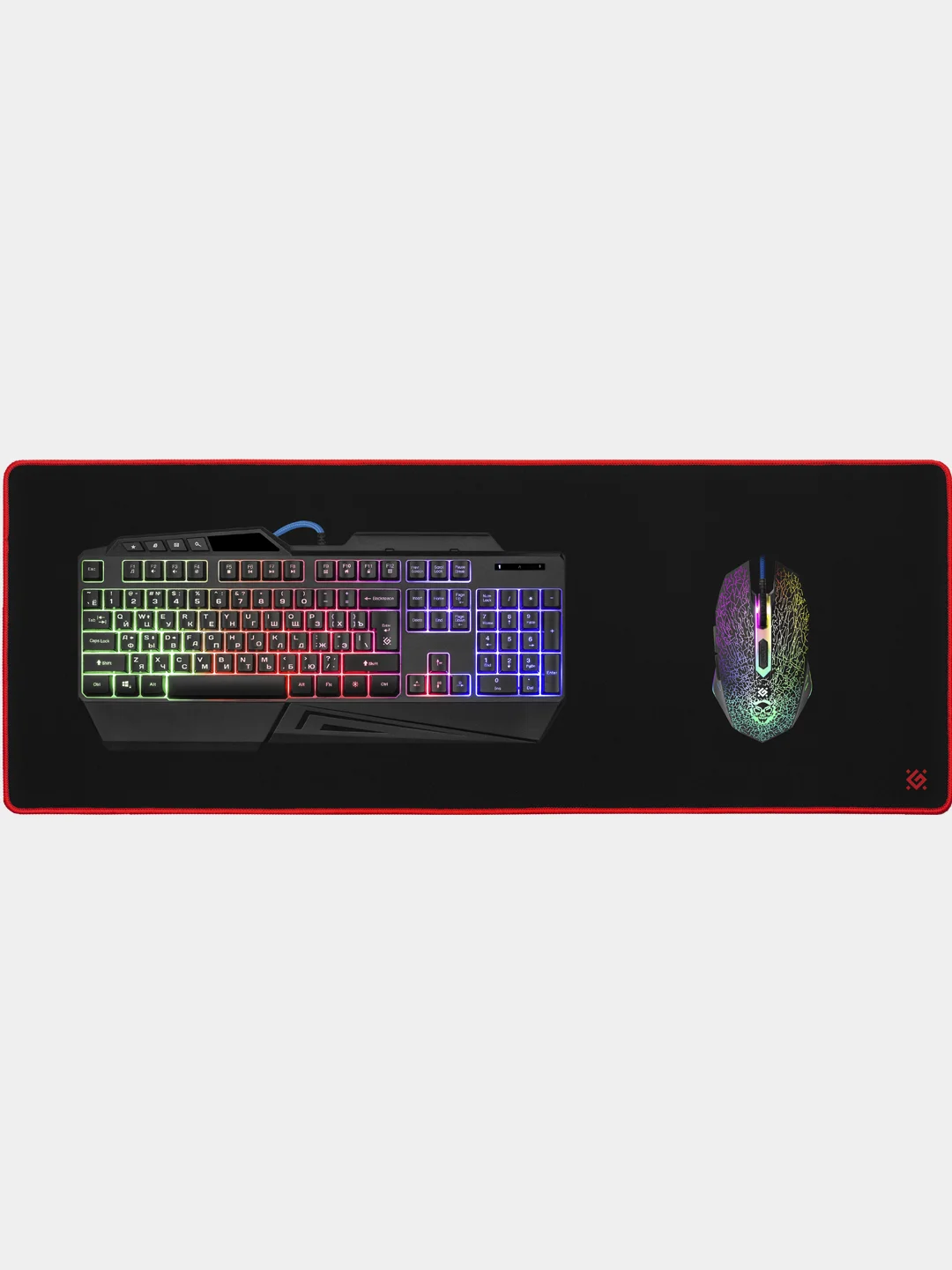 Игровой коврик для мыши Defender Black XL 800х300х3мм, ткань + резина