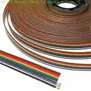 Шлейф RC-10 цветной 24AWG медь, шаг 1.5мм (1 метр)