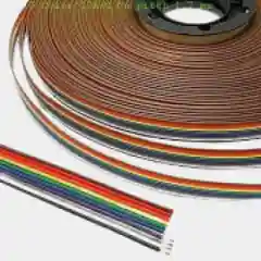 Шлейф RC-10 цветной 24AWG медь, шаг 1.5мм (1 метр)
