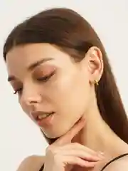 Золотой серьги Minimal