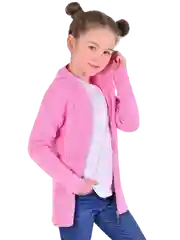 Розовый жакет для девочек, 1-9 лет
