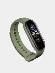 Лесной зеленый ремешок силиконовый для браслета Xiaomi Mi Band 5, 6, 7