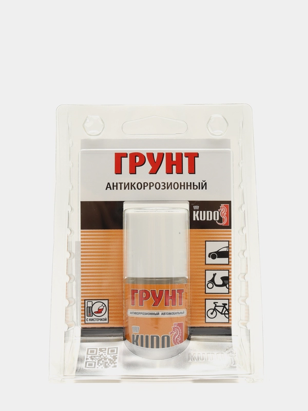 Грунт антикоррозионный ремонтный во флаконе с кисточкой KUDO