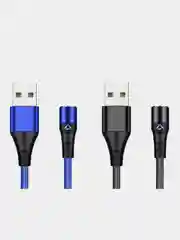 Кабель магнитный Quick Charge 5.0 Ампер+ магнитный коннектор для зарядки и передачи данных