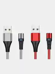 Кабель магнитный Quick Charge 5.0 Ампер+ магнитный коннектор для зарядки и передачи данных