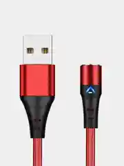 Красный кабель магнитный Quick Charge 5.0 Ампер+ магнитный коннектор для зарядки и передачи данных