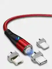 Кабель магнитный Quick Charge 5.0 Ампер+ магнитный коннектор для зарядки и передачи данных