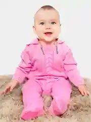 Розовый комбинезон