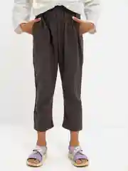 Двухслойные хлопковые детские брюки (штаны) прямого кроя