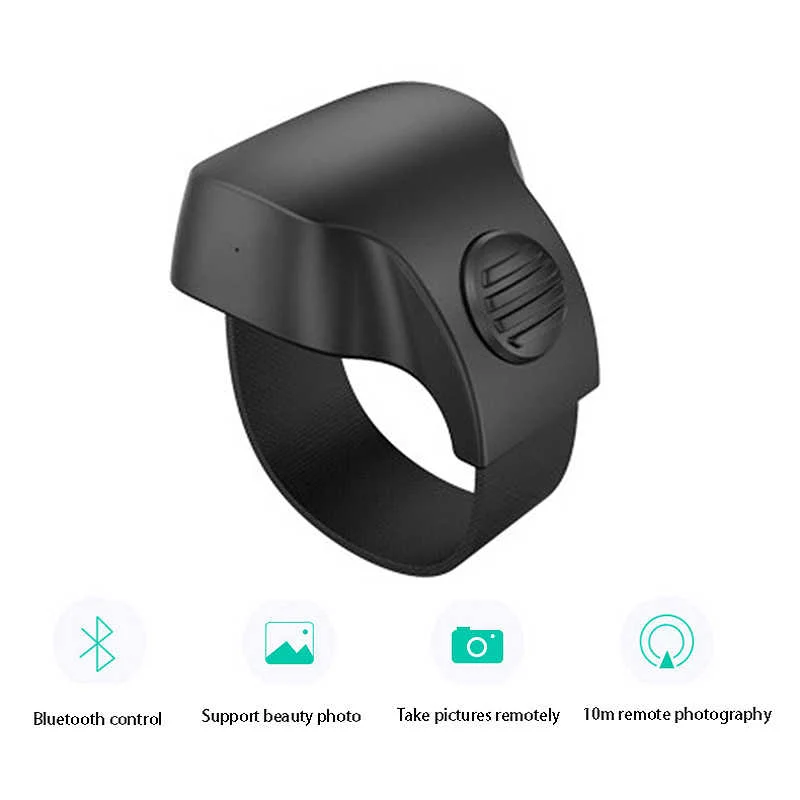 Белый селфи-пульт, Bluetooth кольцо, на палец