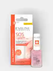 Eveline Cosmetics SOS Препарат(лак) для укрепления ногтей с кальцием и коллагеном, 12 мл