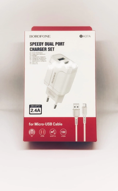 Зарядное устройство, 2,4А, MicroUSB, iOS, Type-C