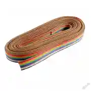 Шлейф RCA-16 жил цветной 28AWG медь шаг 1.27мм (отрезок 1 метр)