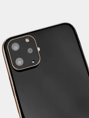 Защитное стекло. рамка на камеру для iPhone 10/X/XS/XSMAX. Цвет золото