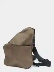 Хаки сумка через плечо тканевая, рюкзак