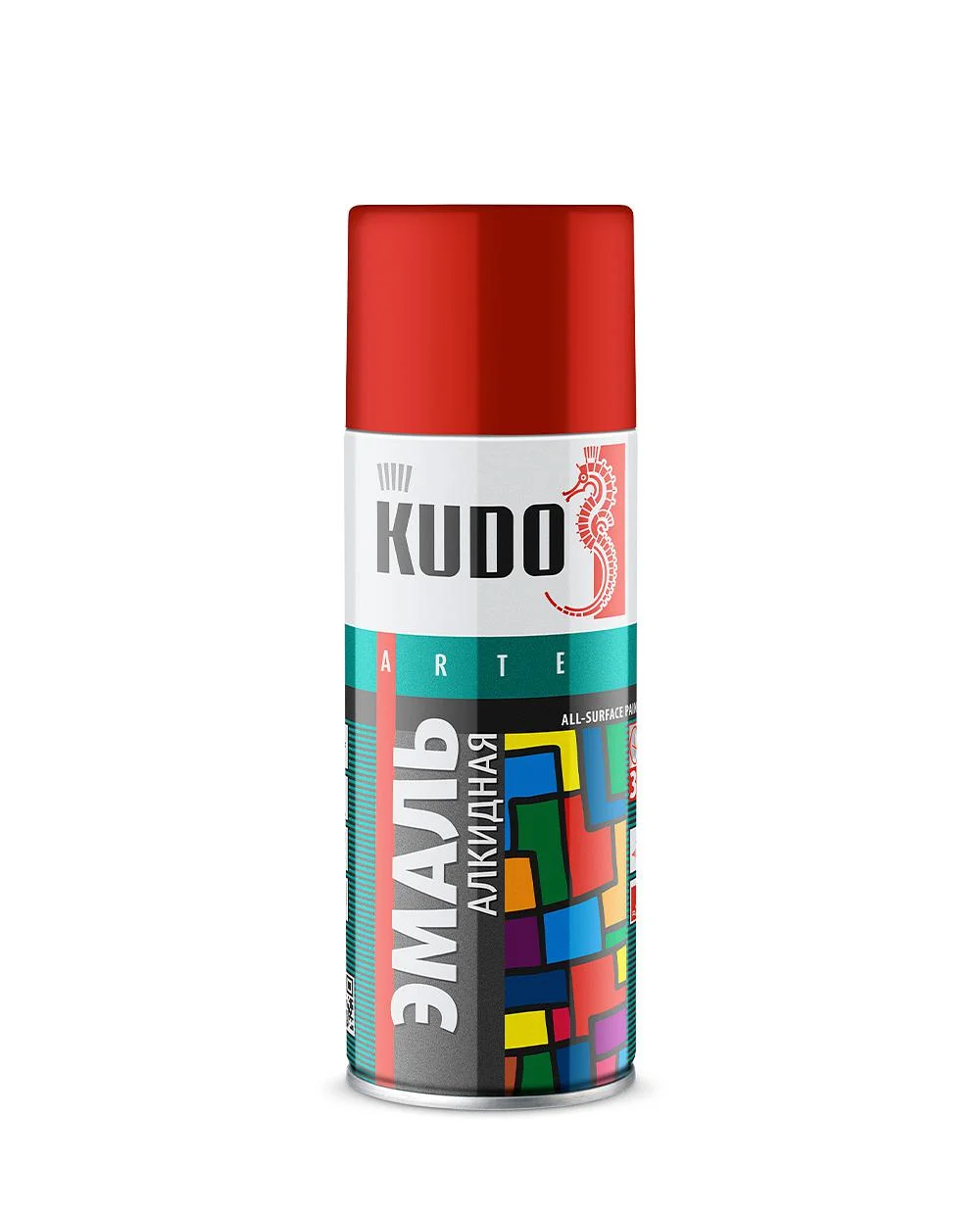 Эмаль универсальная KUDO 3P TECHNOLOGY Голубой RAL 5012, 520 мл