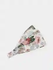 Бежевый детская косынка/ косынка на резинке/ повязка на голову/ защита от солнца