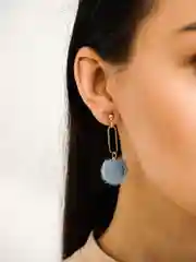 Серьги пушистые