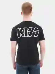 Футболка из хлопка, с принтом "Kiss"