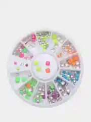 Конфетный блестки, стразы, наклейки для дизайна ногтей