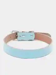 Голубой ошейник кожаный для кошек,собак и домашних животных