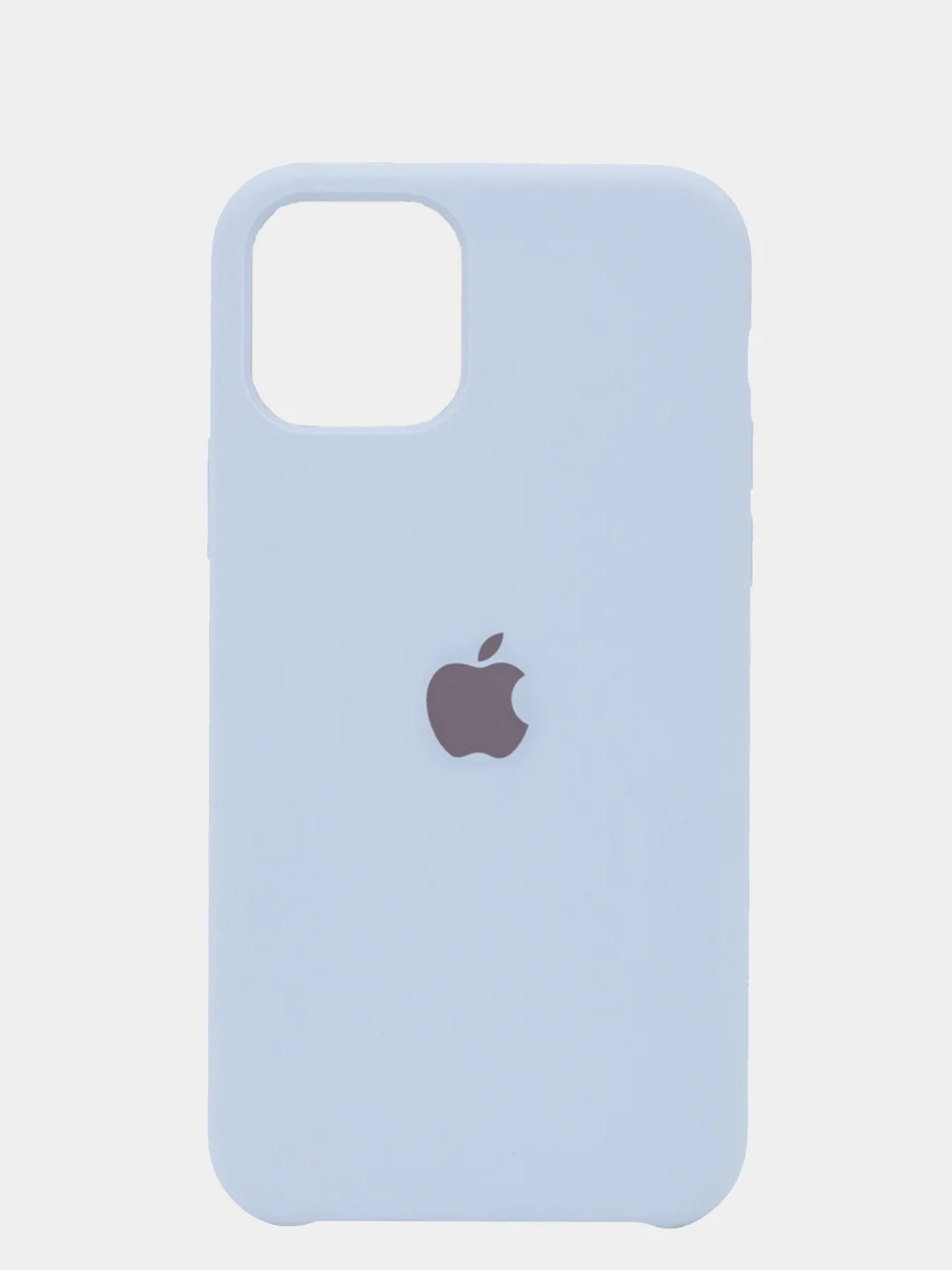Серебряный чехол Silicone Case для Apple iPhone 7/8/SE 2020, X/XS, 11, 12, 13, Pro, Pro MAX, Mini