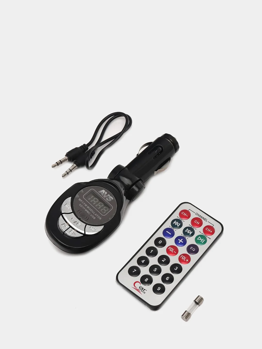 MP3 плеер, FM-трансмиттер, с дисплеем и пультом, AVS