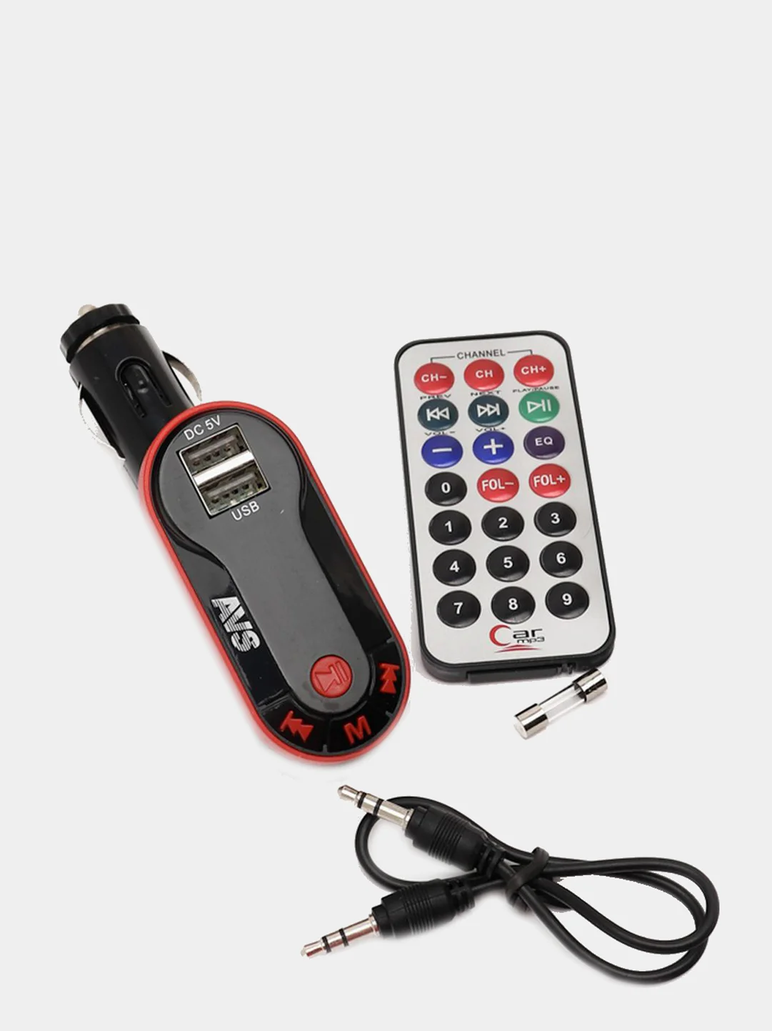MP3 плеер, FM-трансмиттер, с дисплеем и пультом, AVS