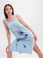 Бирюзовый сорочка женская, ночная рубашка, домашняя одежда