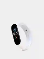 Белый силиконовый ремешок для Xiaomi Mi Band 6, Mi Band 5, ми банд 5/6