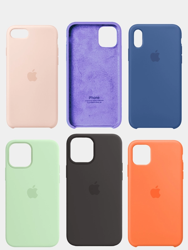 Чехол Silicone Case для Apple iPhone 7/8/SE 2020, X/XS, 11, 12, 13, Pro, Pro MAX, Mini