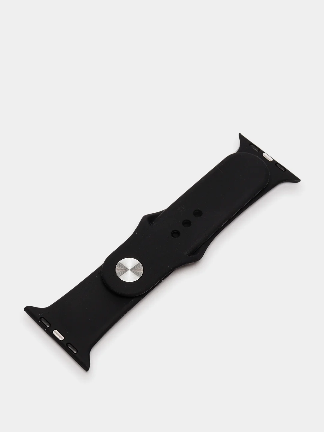 Черный силиконовый ремешок для Apple Watch, с корпусом, 38 / 40 / 42 / 44