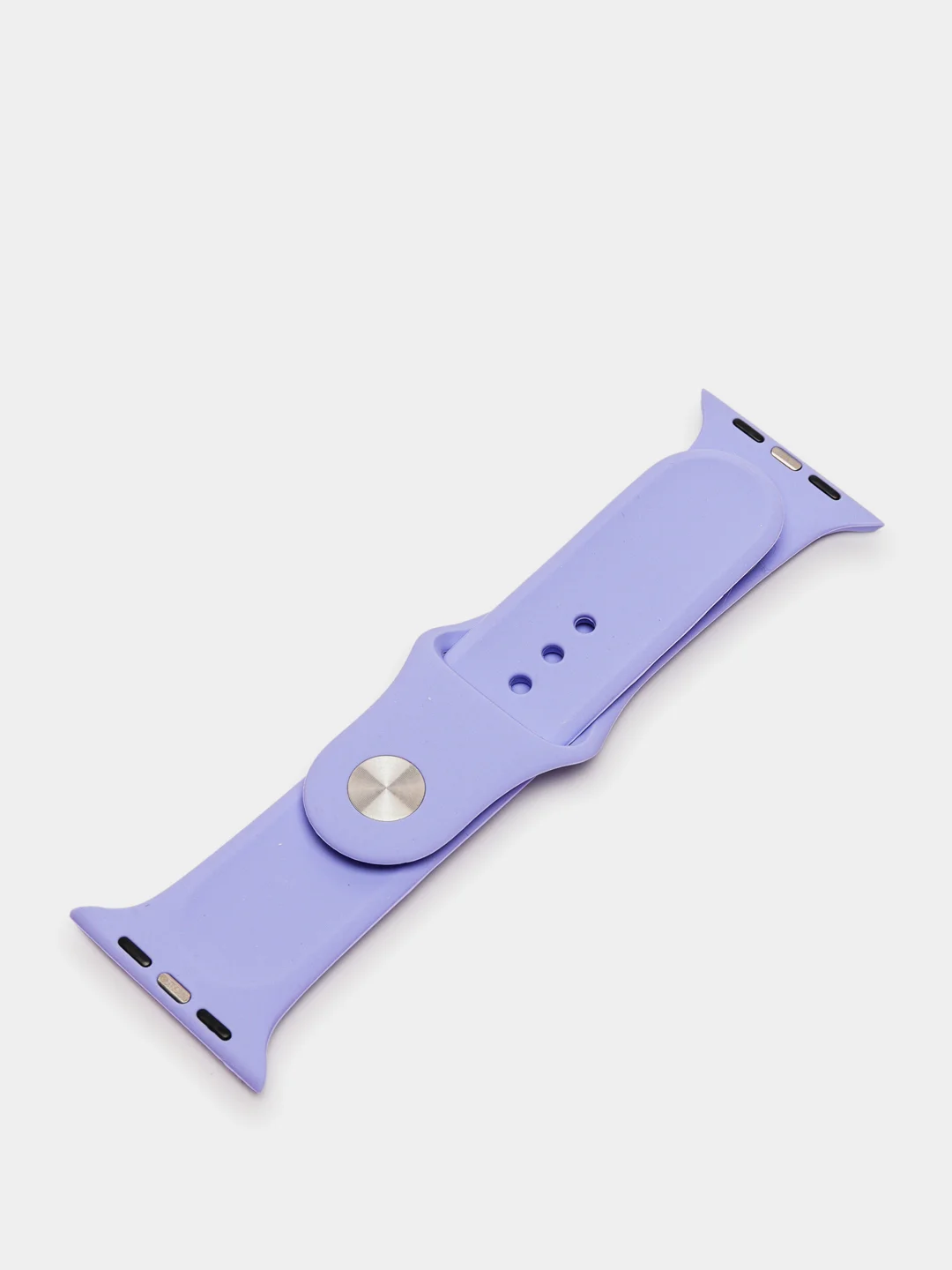 Лавандовый силиконовый ремешок для Apple Watch, с корпусом, 38 / 40 / 42 / 44