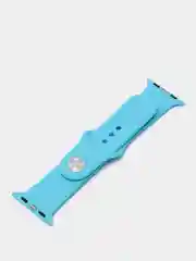 Голубой силиконовый ремешок для Apple Watch, с корпусом, 38 / 40 / 42 / 44