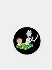 Красный значки Rick&Morty круглые, 20 видов