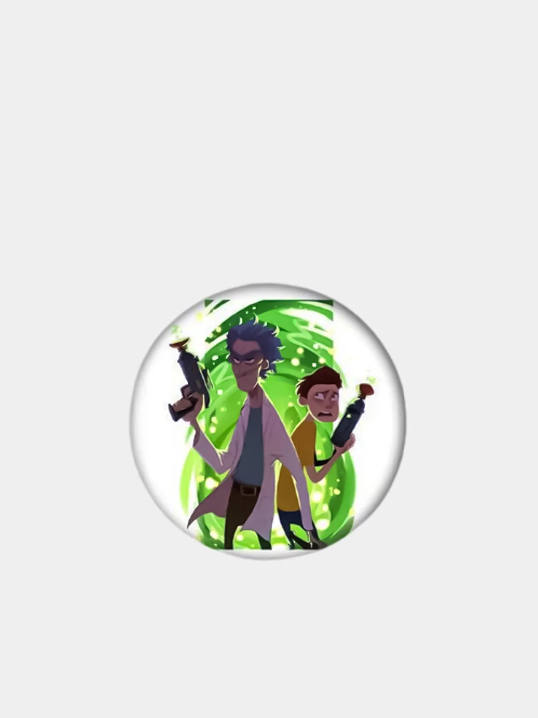 Золотой значки Rick&Morty круглые, 20 видов