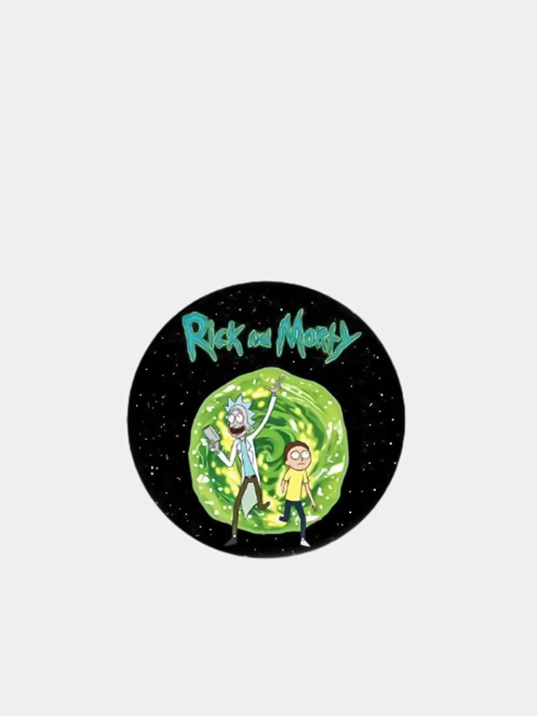 Серый значки Rick&Morty круглые, 20 видов