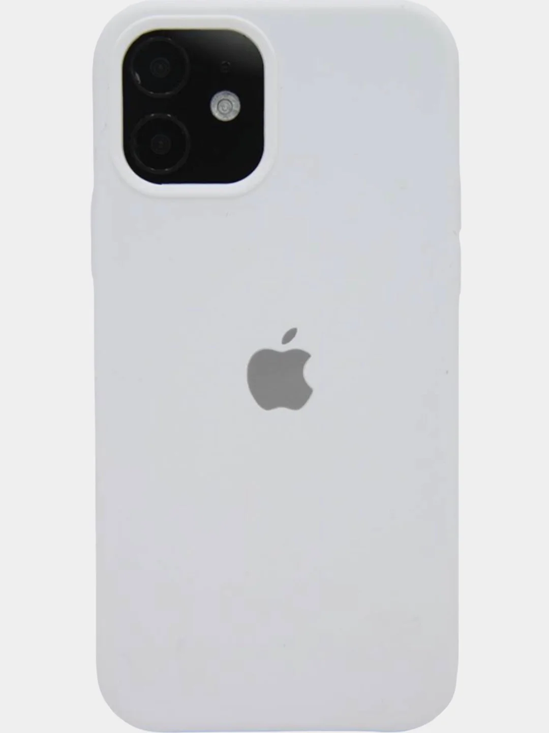 Белый чехол для iPhone 12/12 Pro, силиконовый