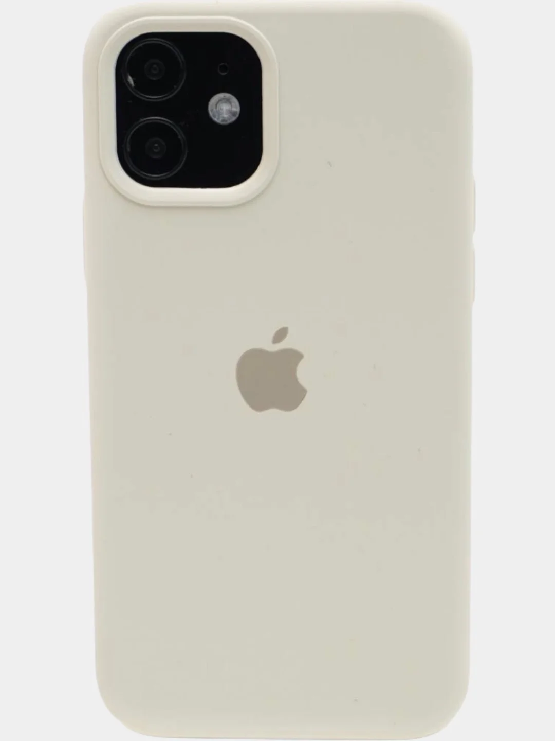 Серебряный чехол для iPhone 12/12 Pro, силиконовый