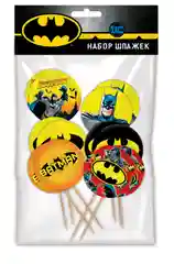 Batman. Набор шпажек для канапе и капкейков, 12 шт