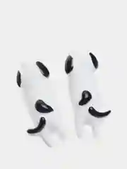 Белый серьги-гвоздики "Cat&Dog"
